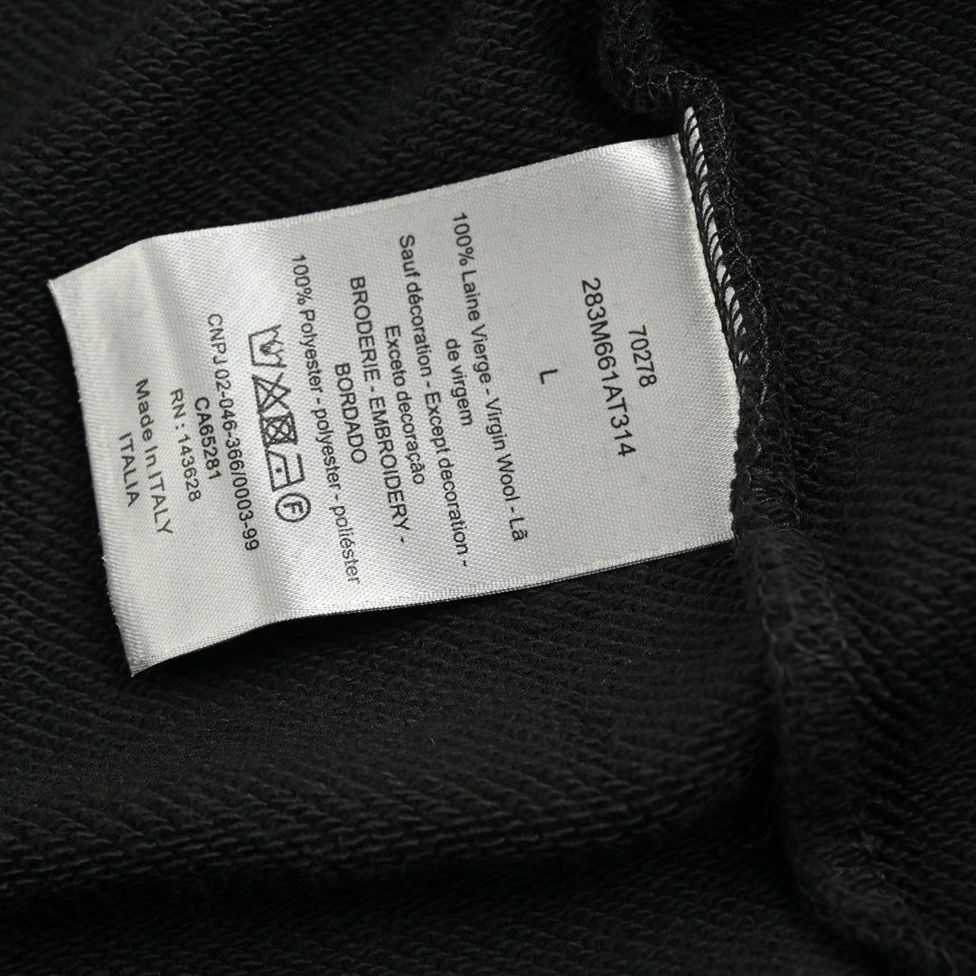 Sweat-shirt col rond à encre peinte co-marquée