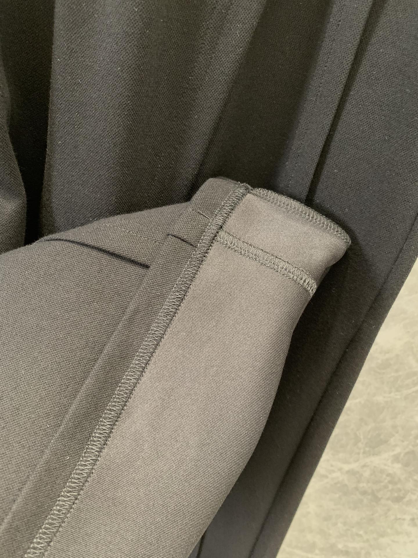 Pantalon décontracté à ourlet champignon et ceinture