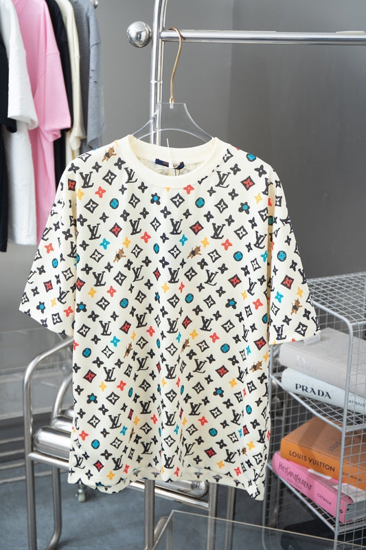 T-Shirt mit Welpen-Volldruck