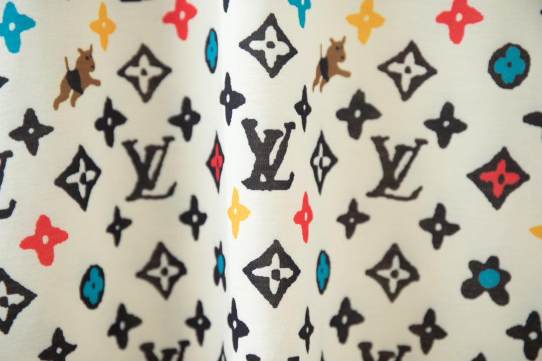 T-Shirt mit Welpen-Volldruck