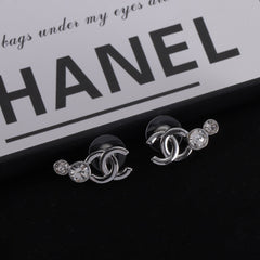 New Double Silver Earrings
