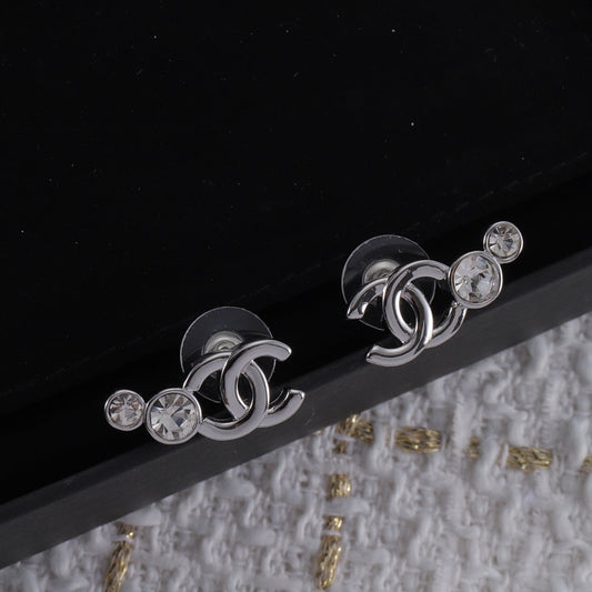 New Double Silver Earrings