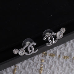 New Double Silver Earrings