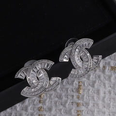 New spiral diamond earrings