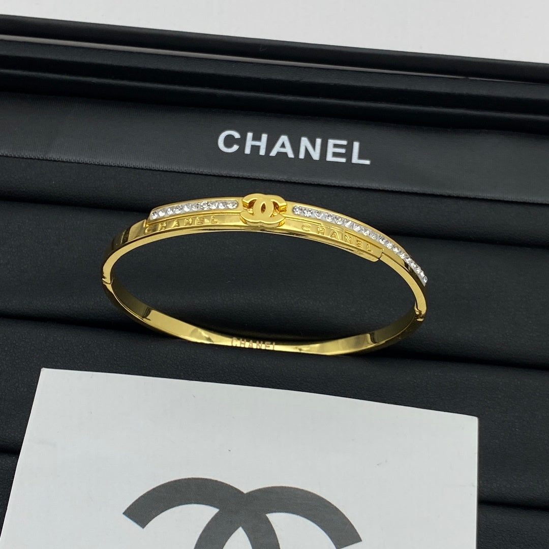 Neues Logo-Gold-Diamantarmband