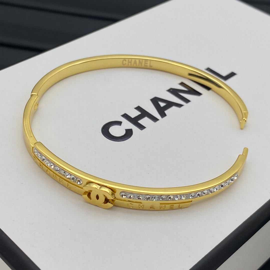 Neues Logo-Gold-Diamantarmband